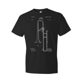 Slide Trombone T-Shirt | Patent Earth