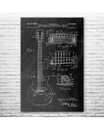 Electric Guitar Patent Print Poster