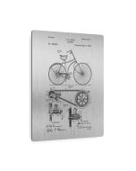 Bicycle Patent Metal Print
