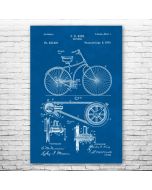 Bicycle Patent Print Poster