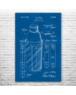 Cocktail Shaker Drink Mixer Patent Print Poster