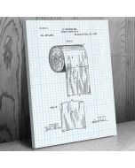 Toilet Paper Roll Patent Canvas Print