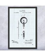 Thomas Edison Electric Lamp Patent Framed Print