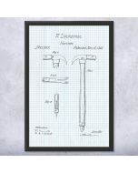 Claw Hammer Patent Framed Print