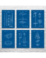 Skiing Patent Posters Set of 6
