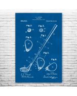 Golf Club Patent Print Poster