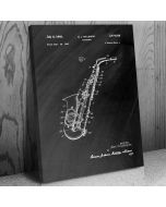 Saxophone Patent Canvas Print