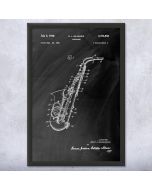 Saxophone Patent Framed Print