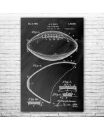 Football Patent Print Poster
