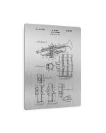 Trumpet Patent Metal Print
