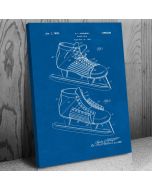 Hockey Ice Skate Patent Canvas Print