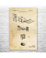 Communications Satellite Patent Print Poster