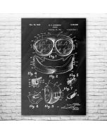 Goggles Patent Print Poster