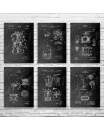 Coffee Patent Posters Set of 6