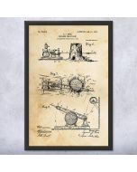 Endless Chain Saw Patent Framed Print