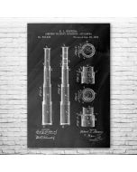 Nautical Telescope Patent Print Poster