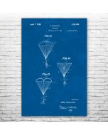 Parachute Patent Print Poster