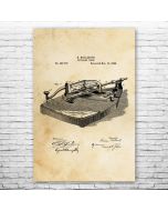 Hollerith Keyboard Punch Patent Print Poster