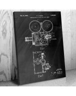 Motion Picture Camera Patent Canvas Print