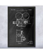 Motion Picture Camera Patent Framed Print