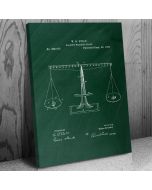 Scales of Justice Patent Canvas Print