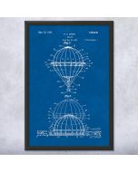 Hot Air Balloon Inflating Patent Framed Print