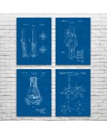 NASA Space Patent Posters Set of 4