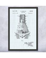 Mercury Space Capsule Patent Framed Print