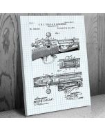 Bolt Action Rifle Patent Canvas Print