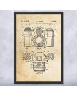 Camera Patent Framed Print