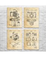 Camera Patent Posters Set of 4
