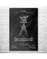 Surveyors Transit Patent Print Poster