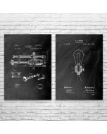 Thomas Edison Inventions Posters Set of 2