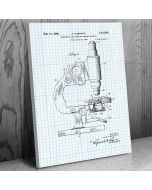 Microscope Patent Canvas Print