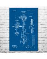 Windmill Patent Print Poster