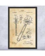 Crescent Wrench Patent Framed Print