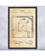 Baseball Field Patent Framed Print