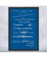 Two Piece Pool Cue Patent Framed Print