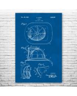 Fire Fighters Helmet Patent Print Poster