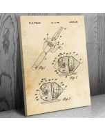 Fishing Reel Patent Canvas Print