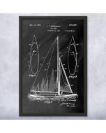Sailboat Patent Framed Print