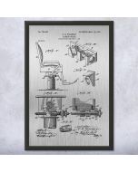 Barber Chair Patent Framed Print