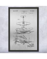 WW2 Fighter Airplane Patent Framed Print