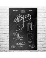 Pocket Lighter Patent Print Poster
