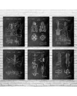 Oil Drilling Patent Posters Set of 6