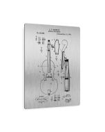 Cello Patent Metal Print