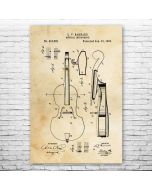 Cello Patent Print Poster