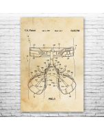 Rappelling Harness Patent Print Poster