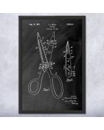 Scissors Patent Framed Print
