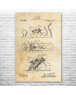 Bench Plane Patent Print Poster